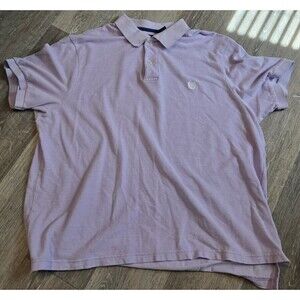 Chaps XL Lavender Polo‎ Shirt Natural Stretch Short Sleeve Casual Top